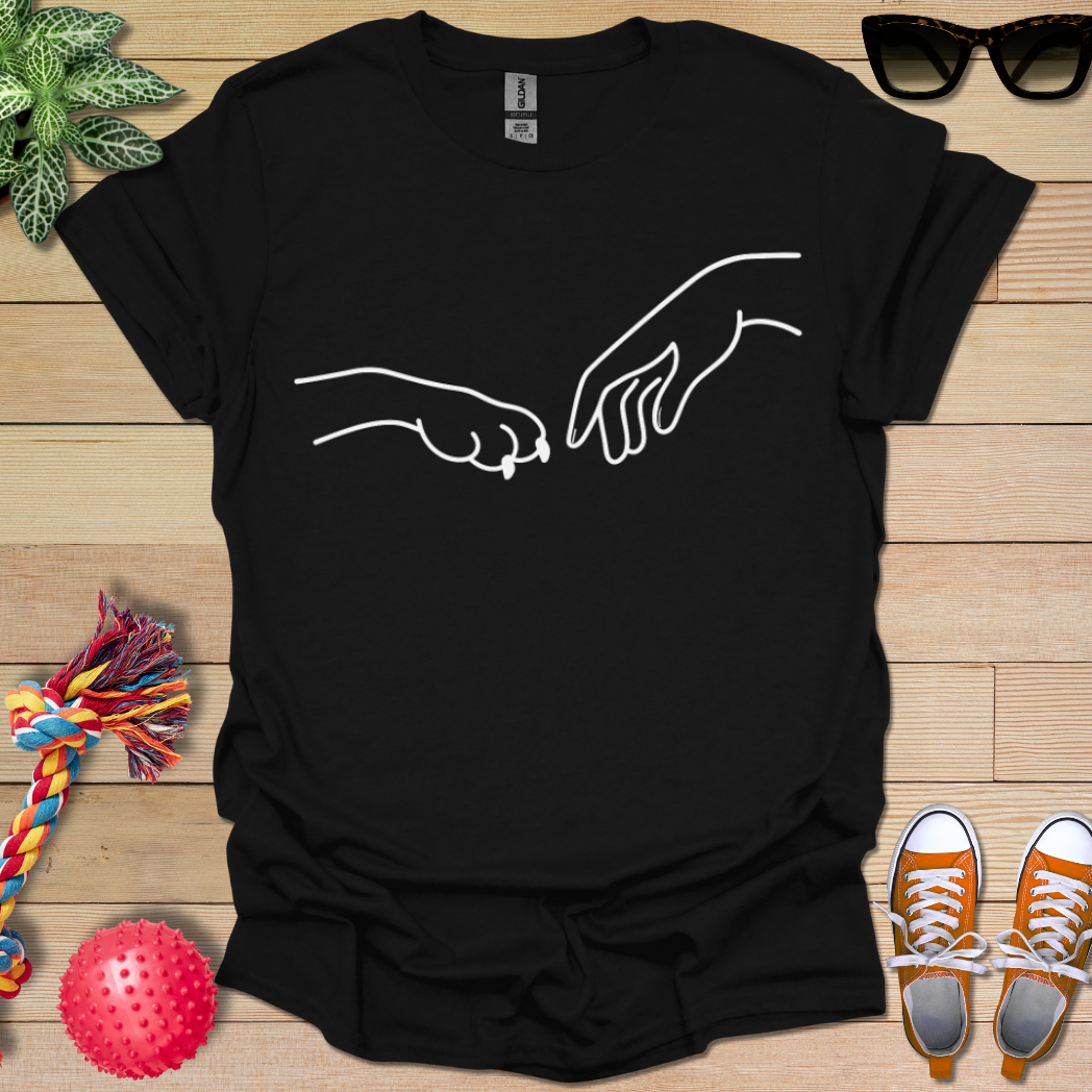 Dog Hand-Human Hand  T-Shirt