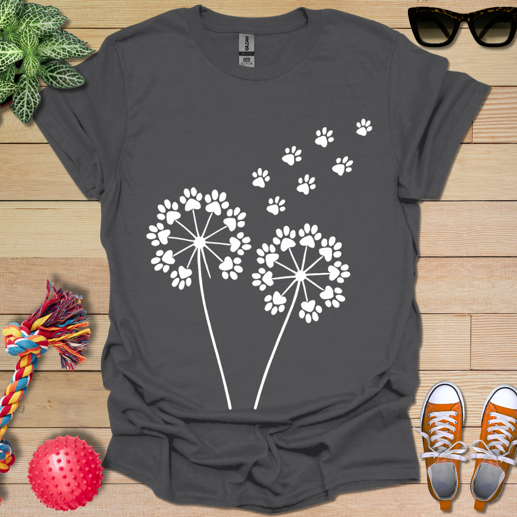 Dandelion Paw Prints T-Shirt