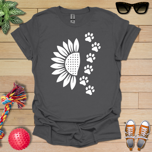 Sunflower Paw Prints T-Shirt