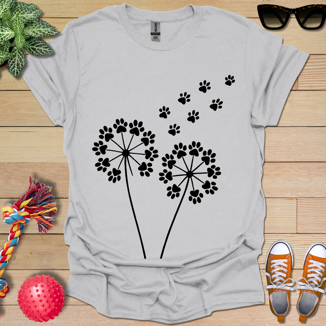 Dandelion Paw Prints T-Shirt