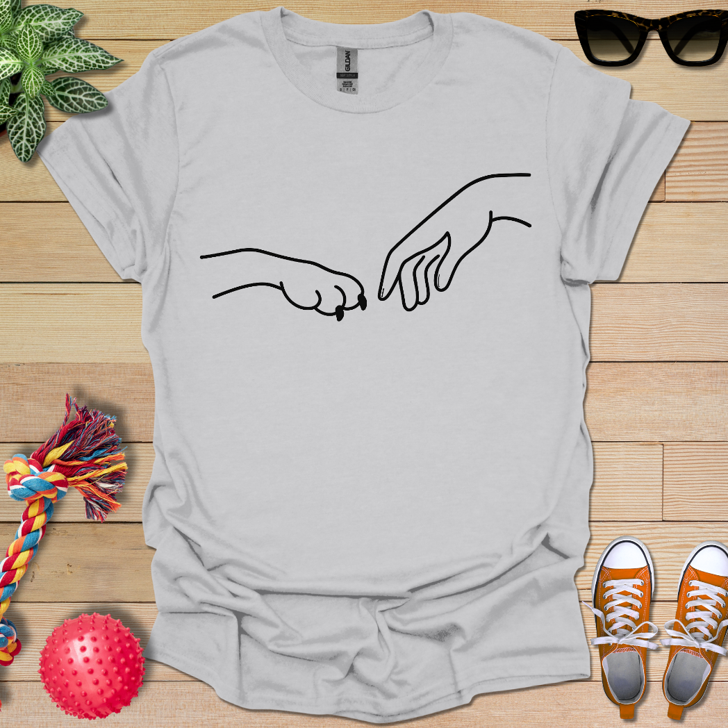 Dog Hand-Human Hand  T-Shirt