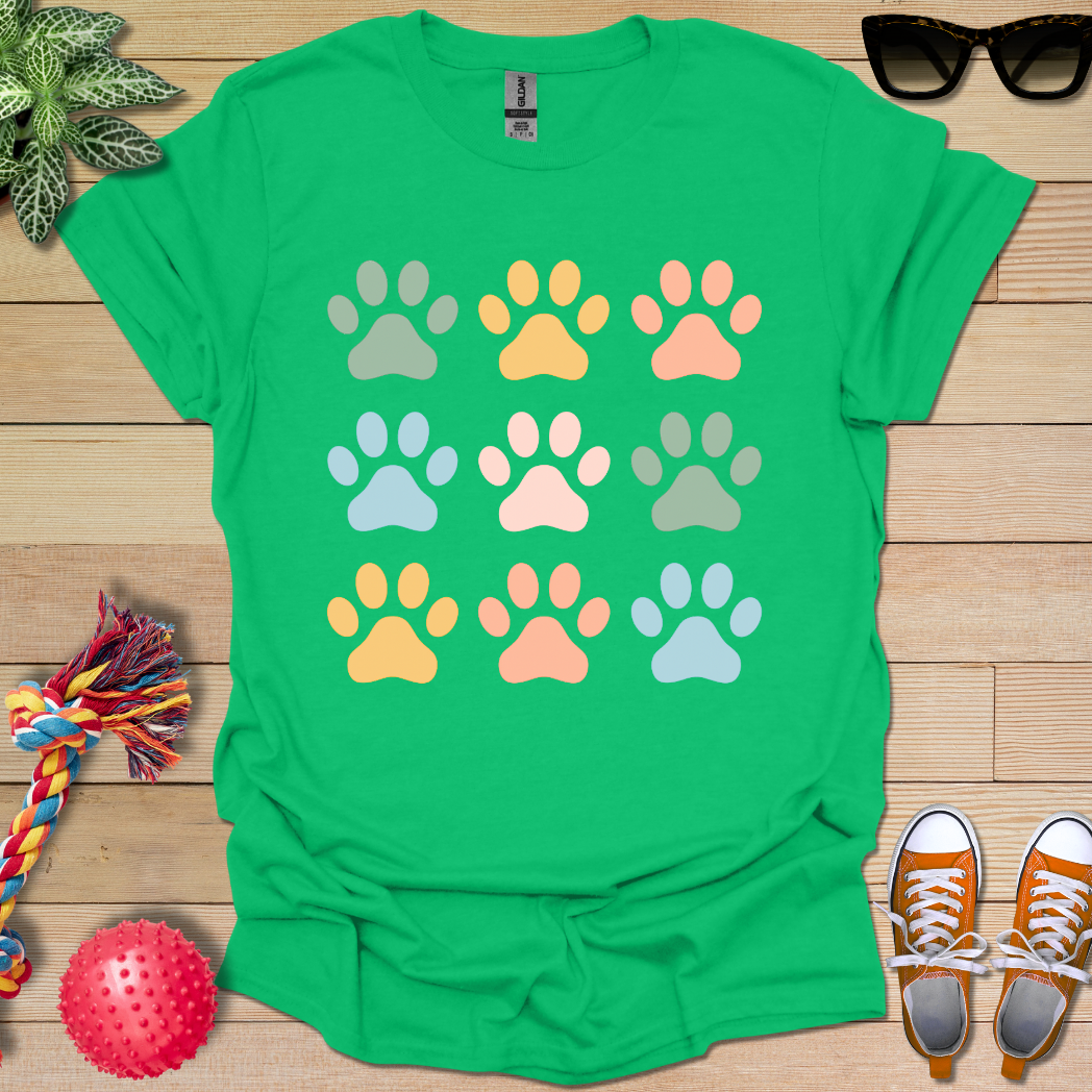 Paw Pattern T-Shirt