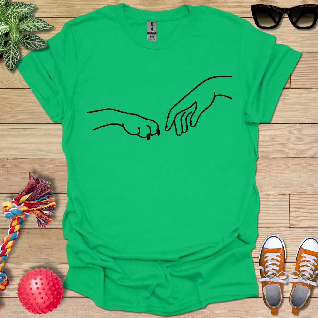 Dog Hand-Human Hand  T-Shirt