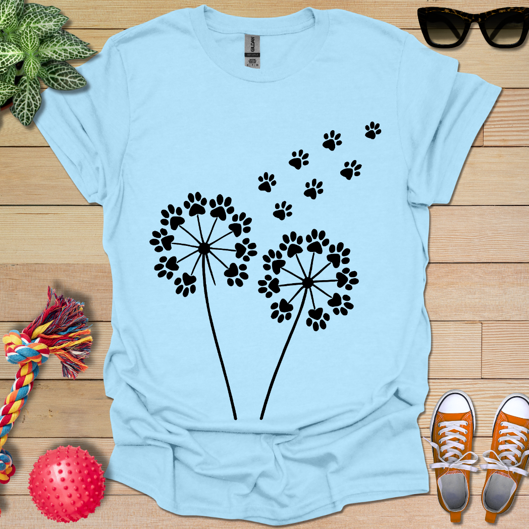 Dandelion Paw Prints T-Shirt