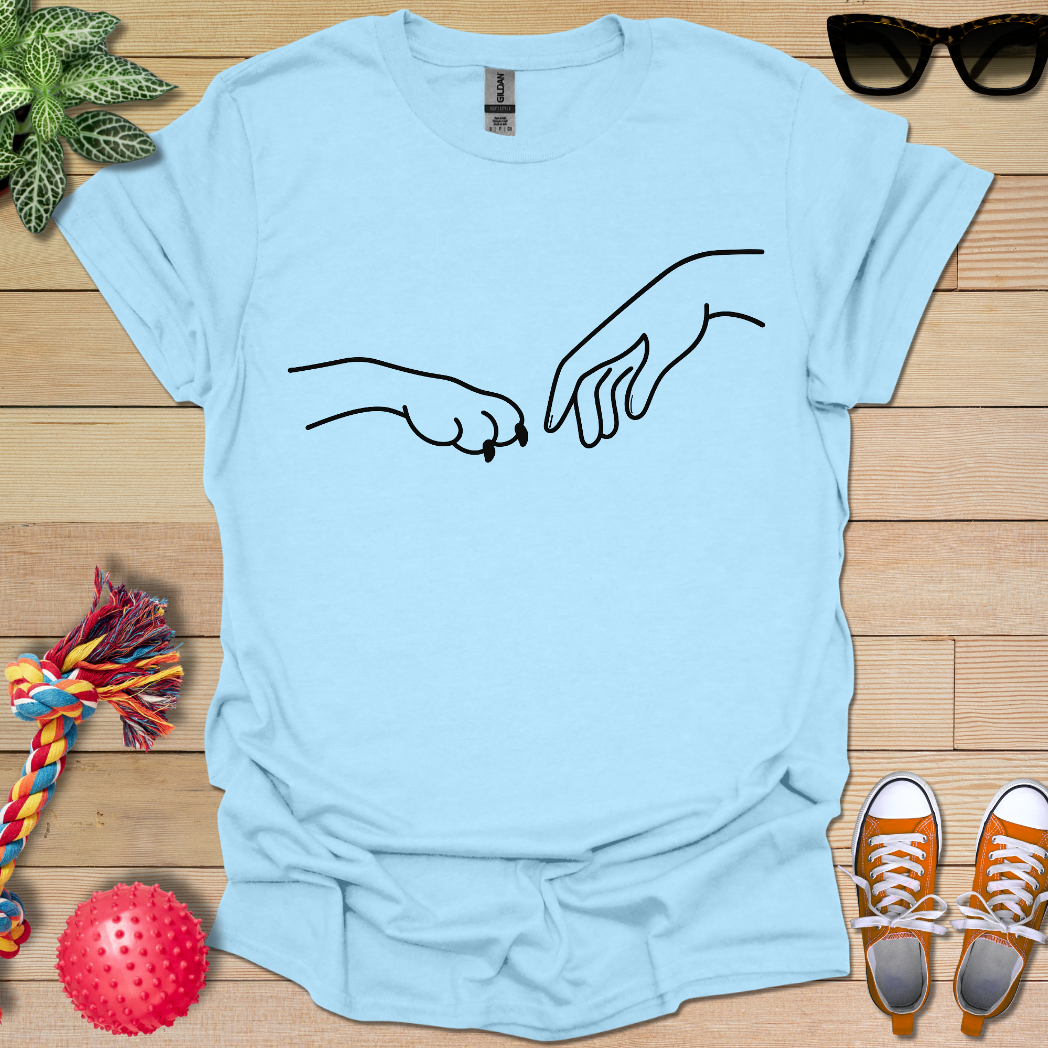 Dog Hand-Human Hand  T-Shirt