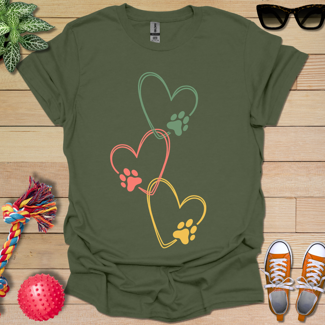 Love Paw Print T-Shirt