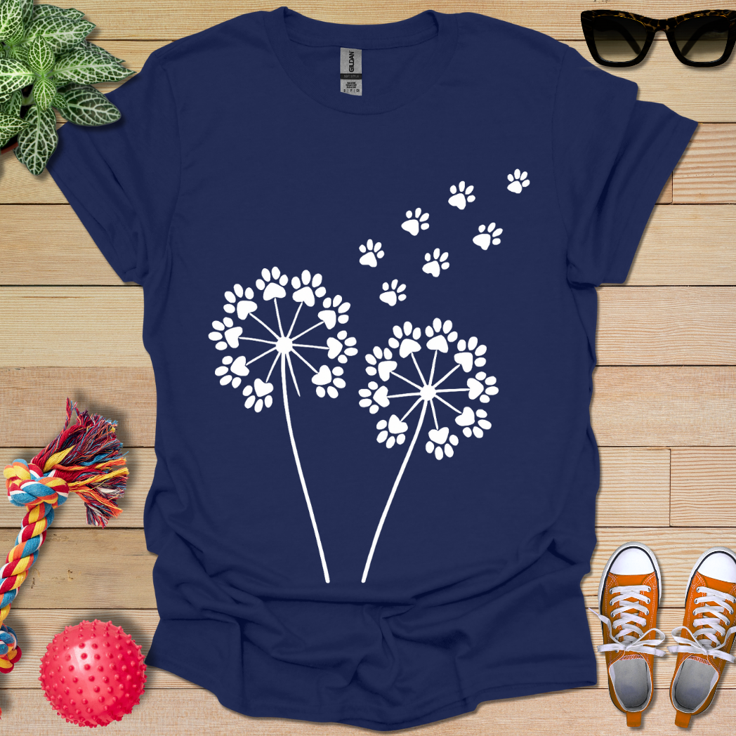 Dandelion Paw Prints T-Shirt