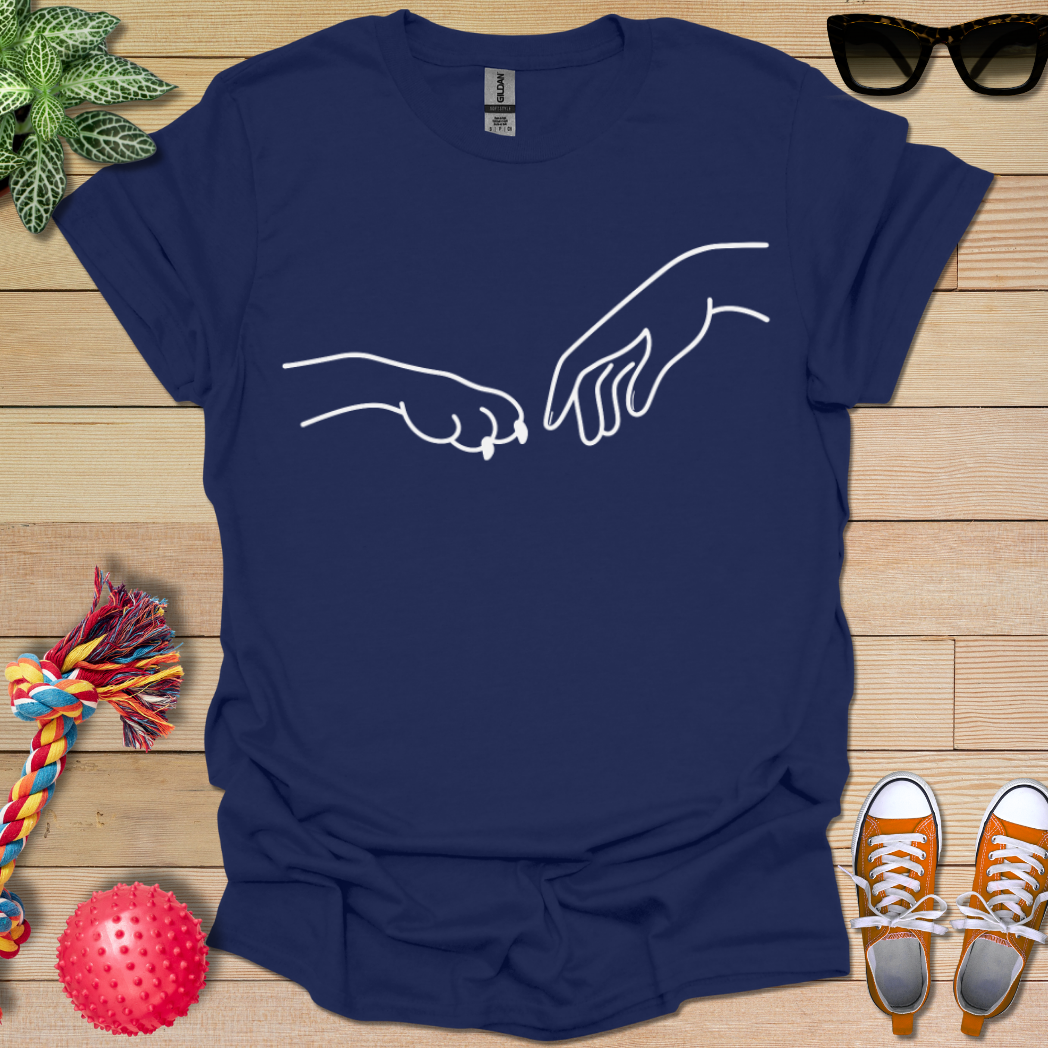 Dog Hand-Human Hand  T-Shirt