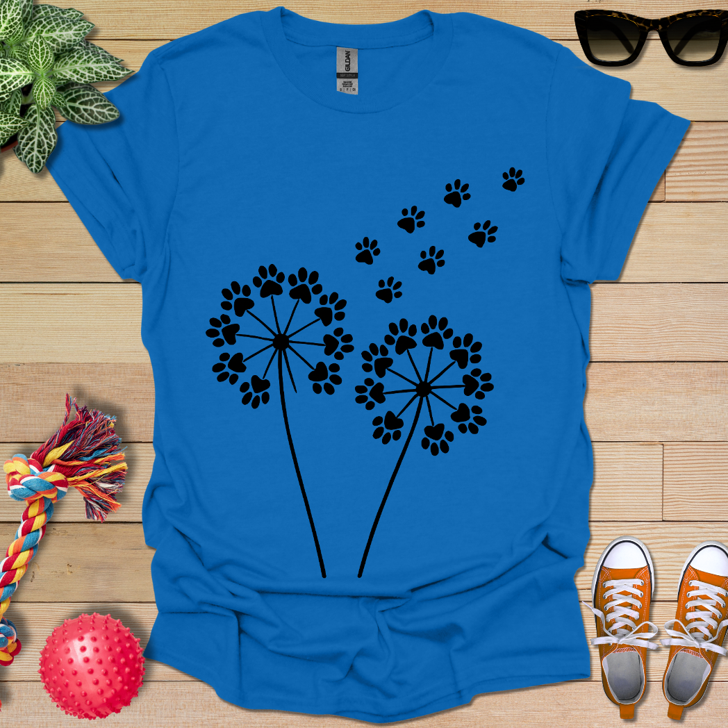 Dandelion Paw Prints T-Shirt