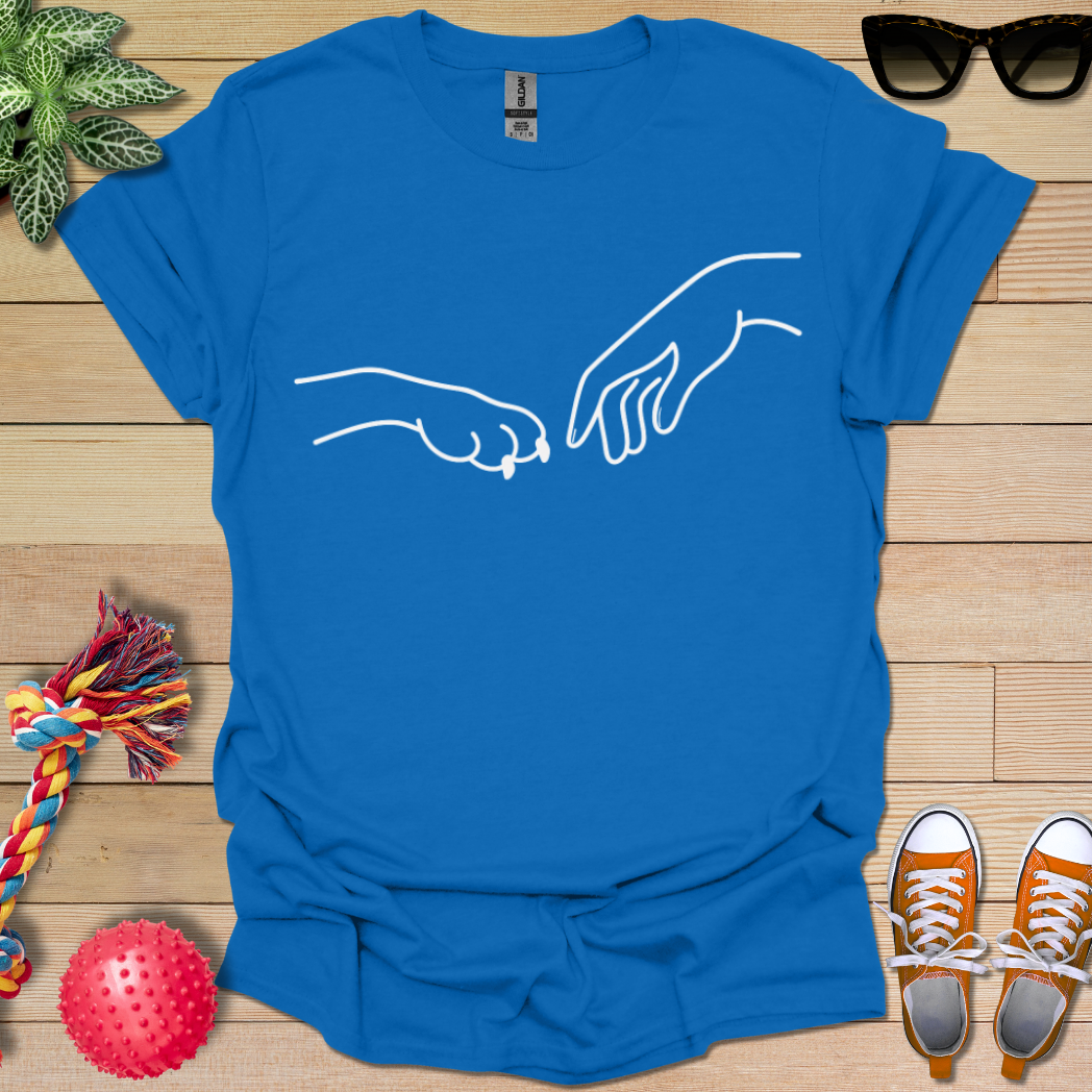 Dog Hand-Human Hand  T-Shirt