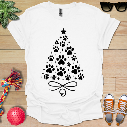 X_Mas Tree Paws T-Shirt