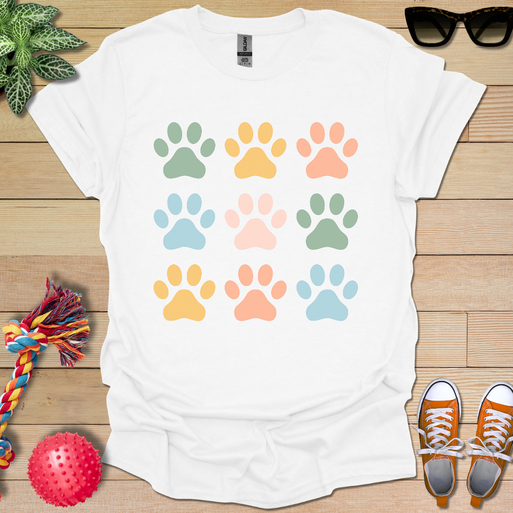 Paw Pattern T-Shirt