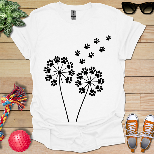 Dandelion Paw Prints T-Shirt