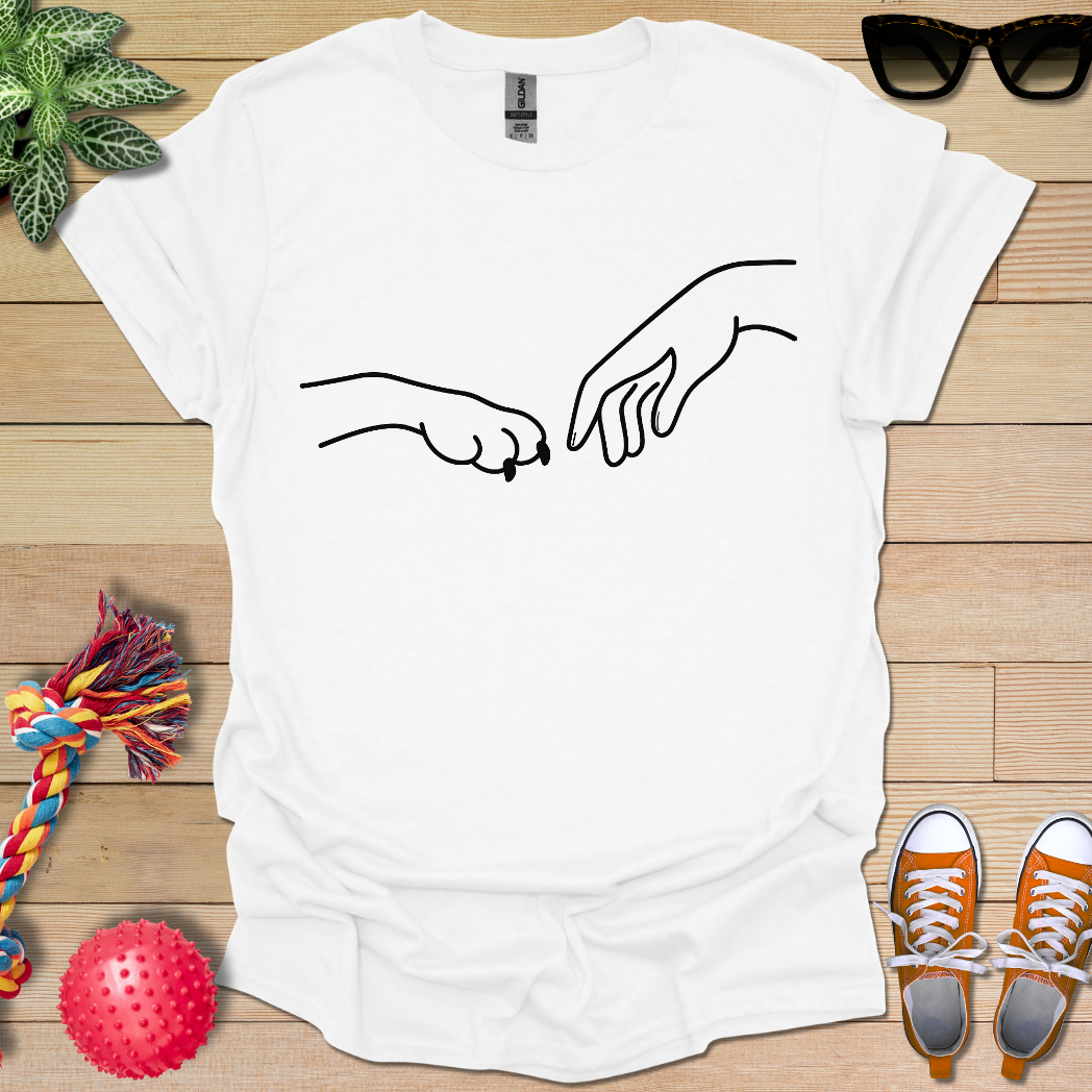 Dog Hand-Human Hand  T-Shirt