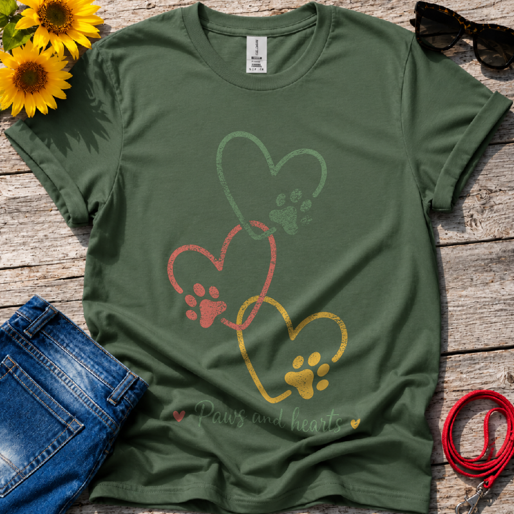 Love Paw Print T-Shirt