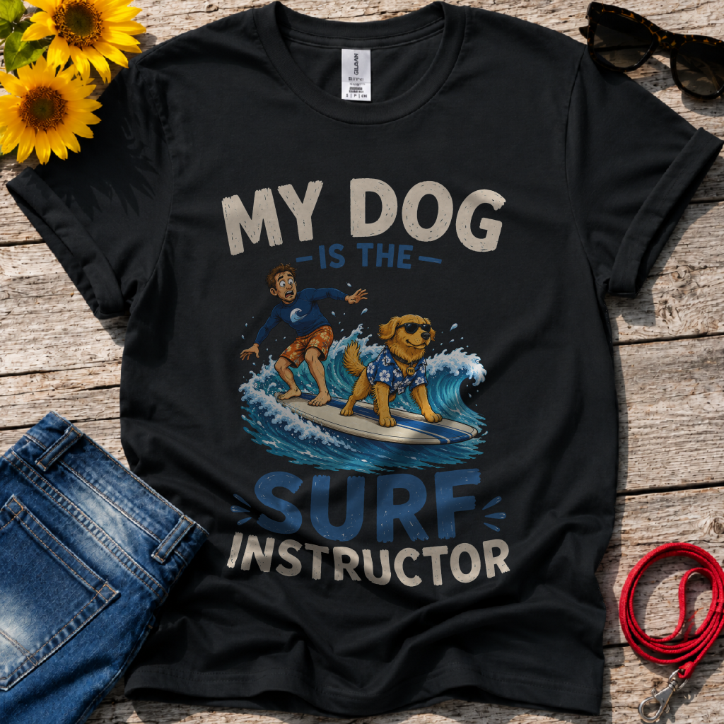 Dog Surf Instructor T-Shirt