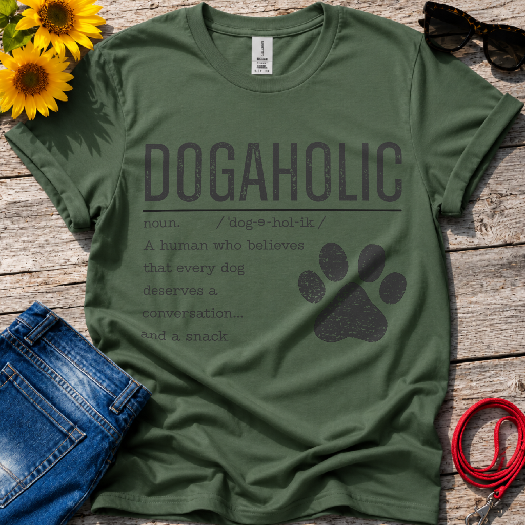 Dogaholic Definition T-Shirt
