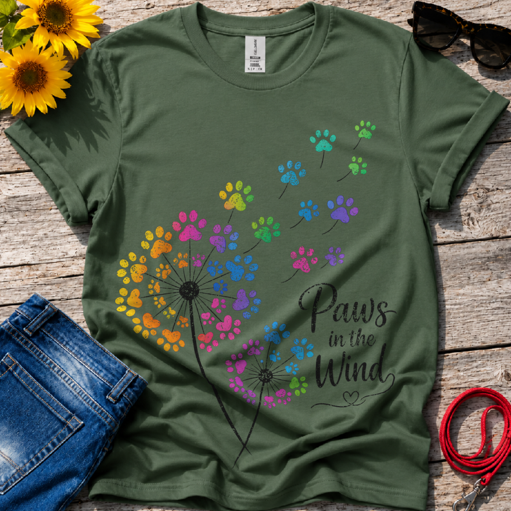 Paws in the Wind T-Shirt