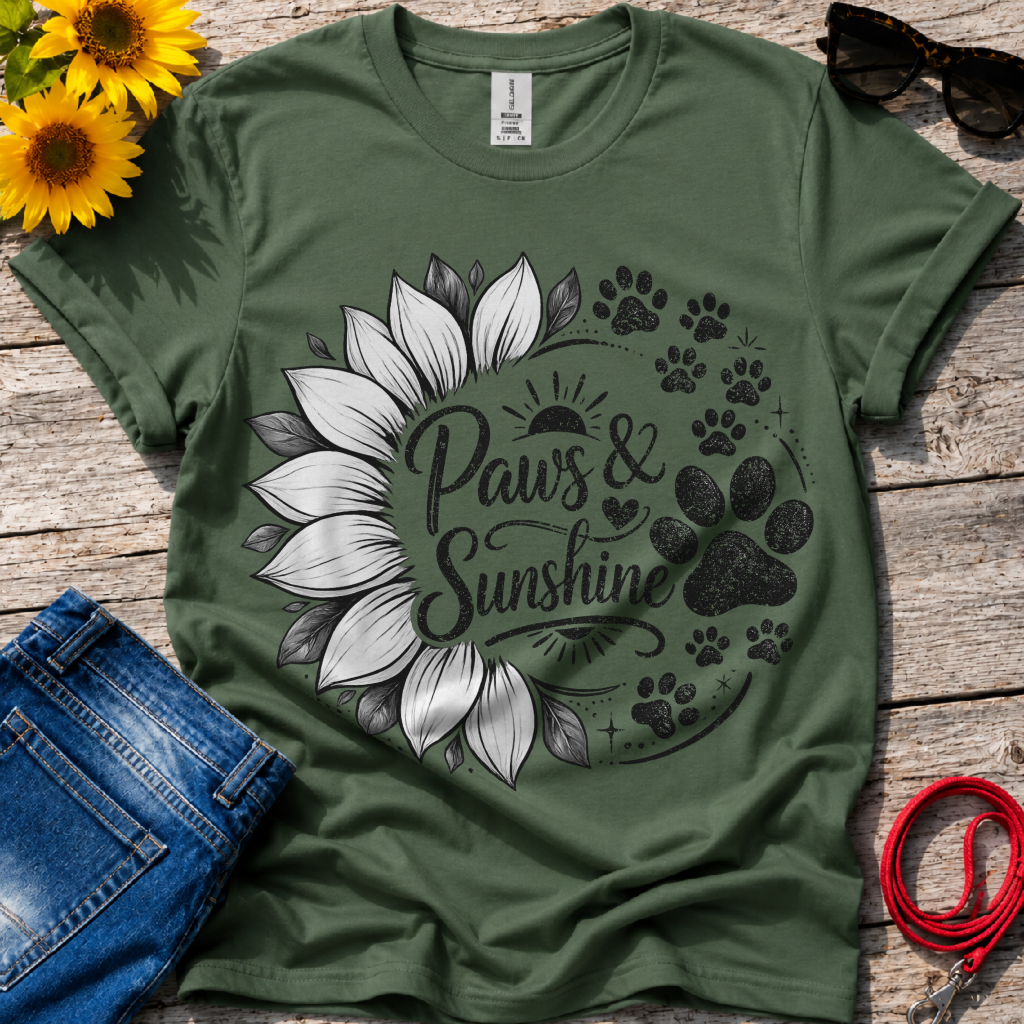 Sunflower Paws T-Shirt