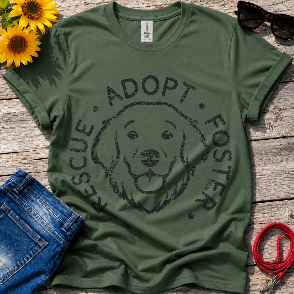 Rescue Adopt and Foster T-Shirt