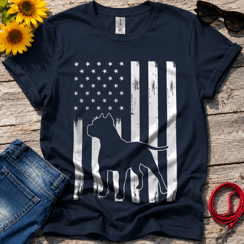 Patriotic Pitbull T-Shirt