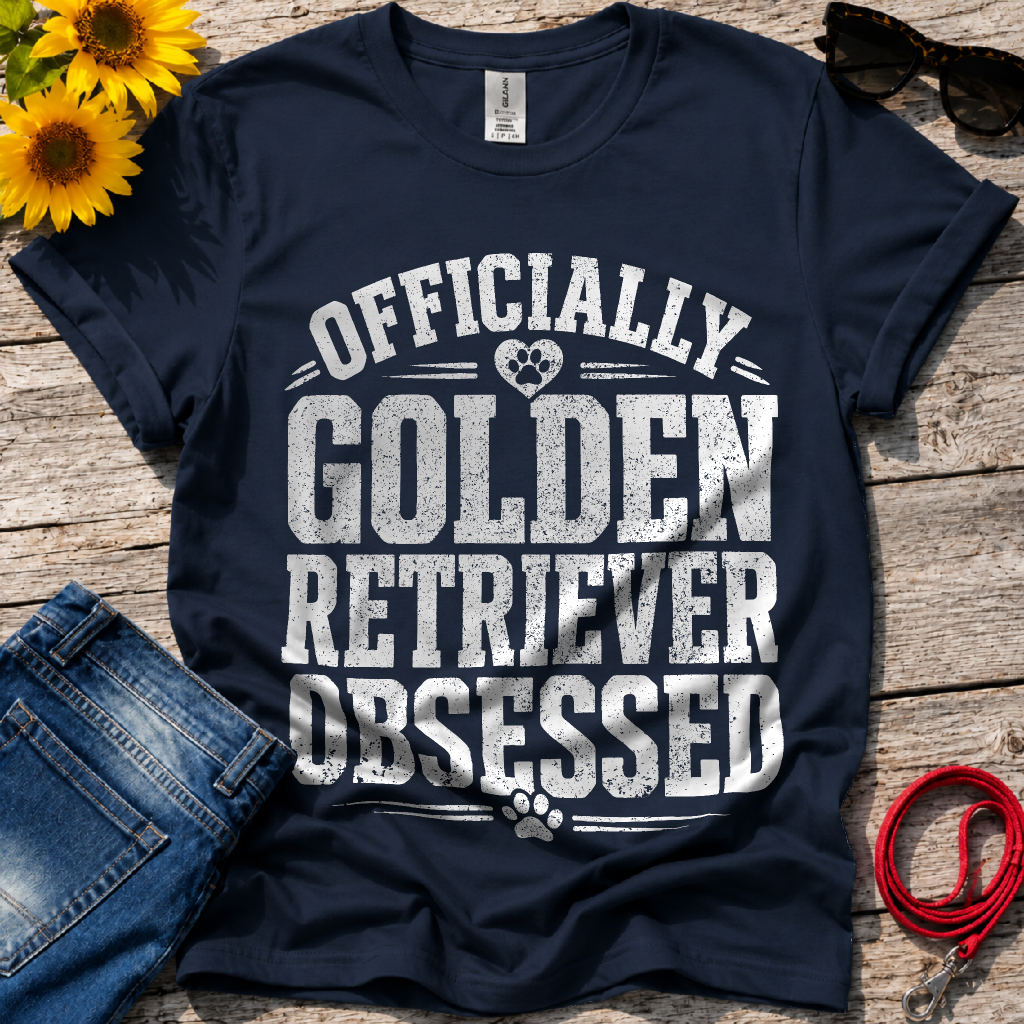 Golden Retriever Obsessed T-Shirt