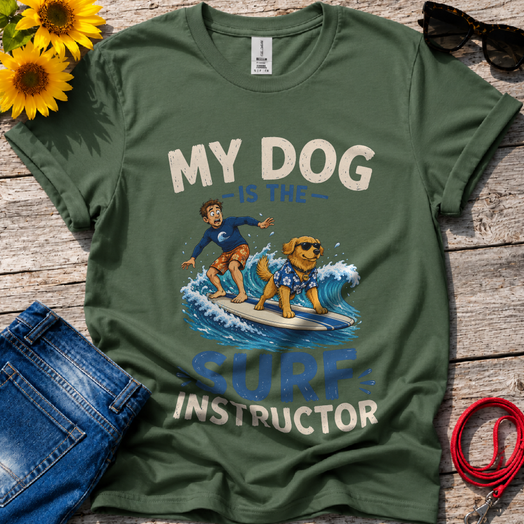 Dog Surf Instructor T-Shirt