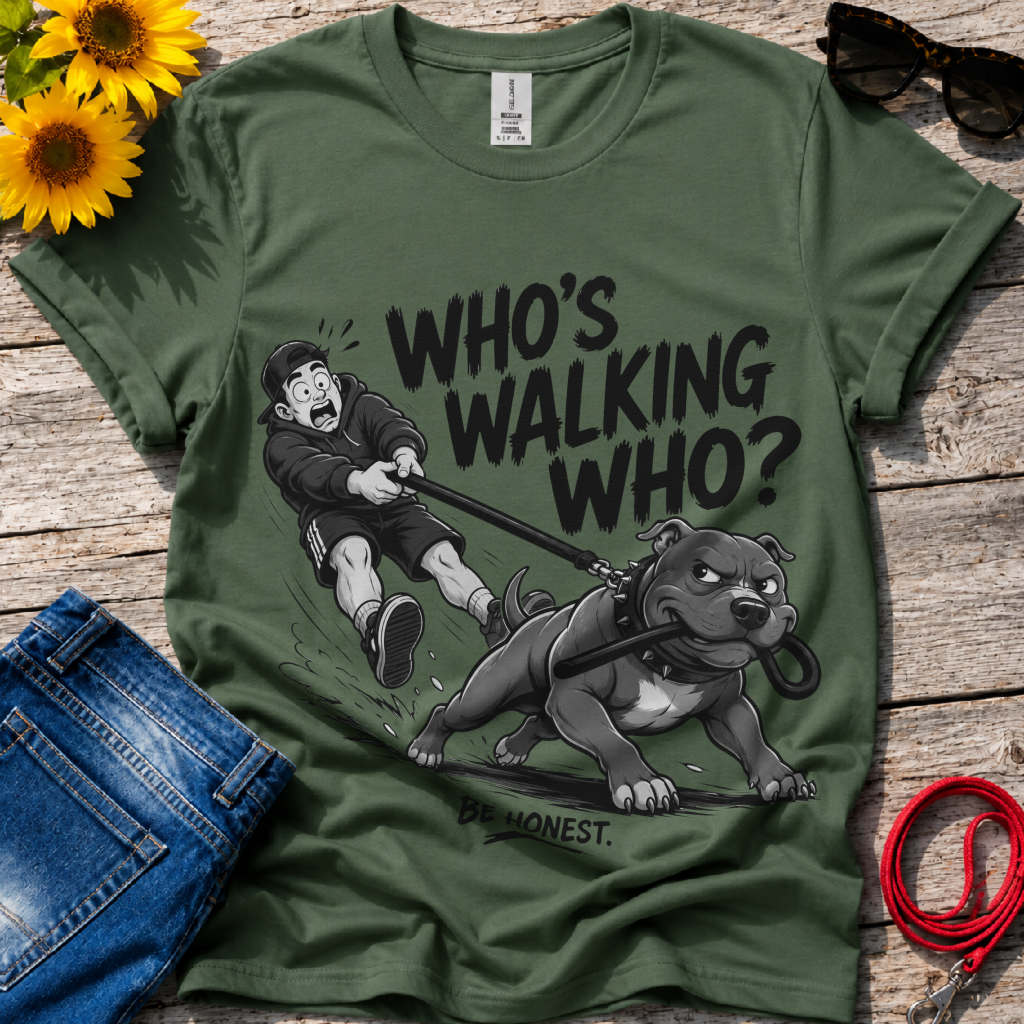 Who is Walking Who T-Shirt