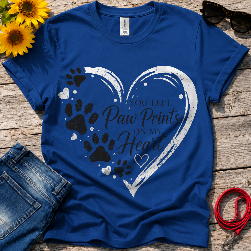 Paw Prints on My Heart T-Shirt