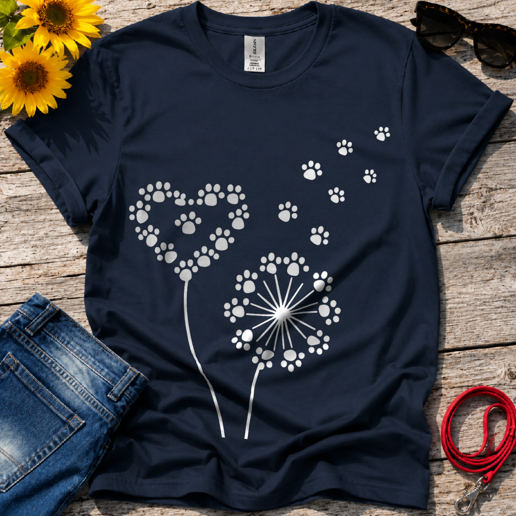 Dandelion Love Paws T-Shirt