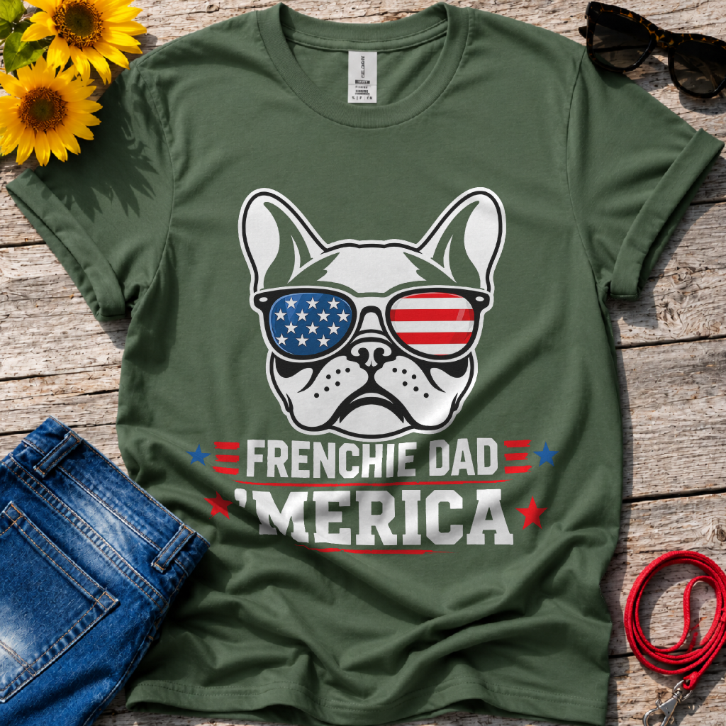 Frenchie American Dad T-Shirt