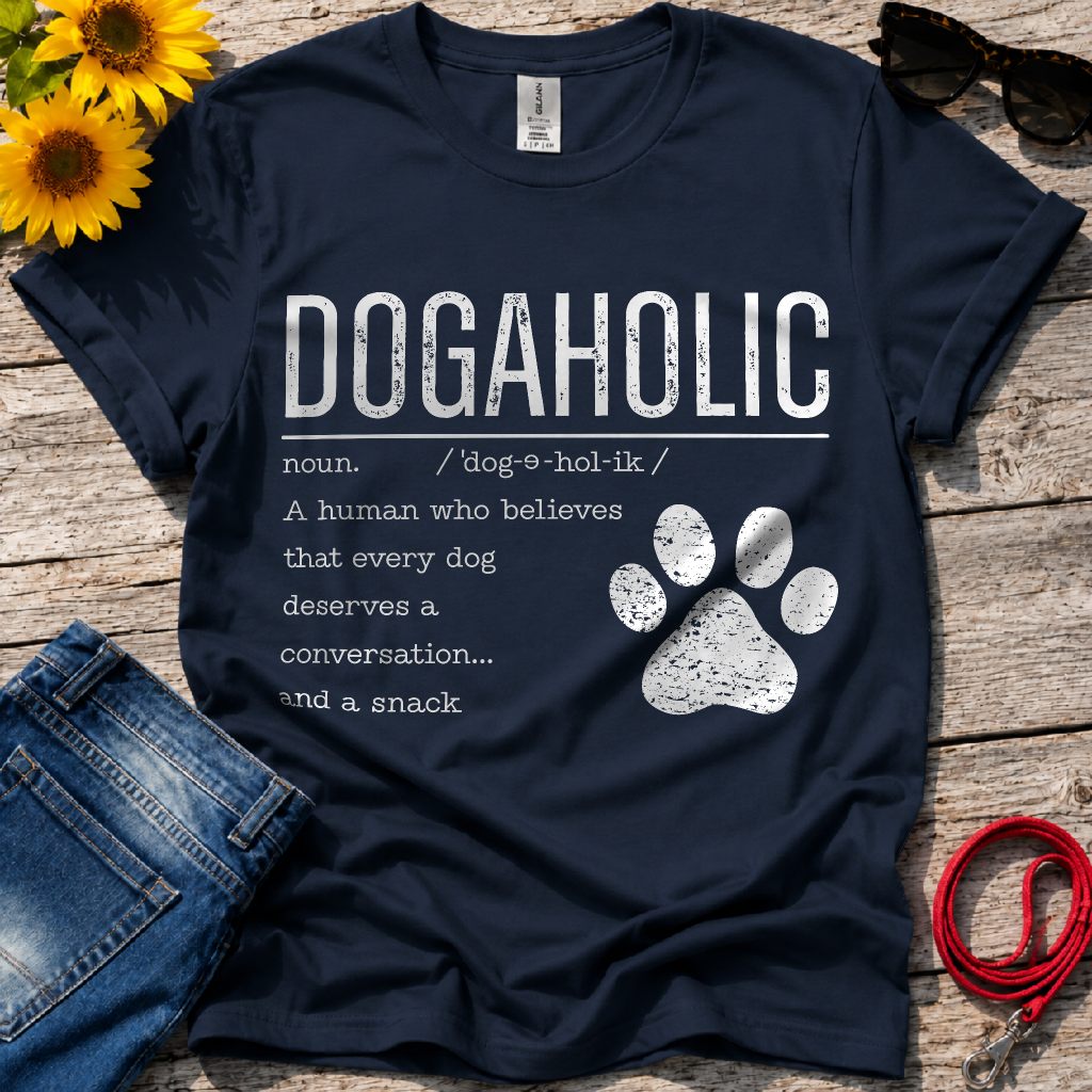 Dogaholic Definition T-Shirt