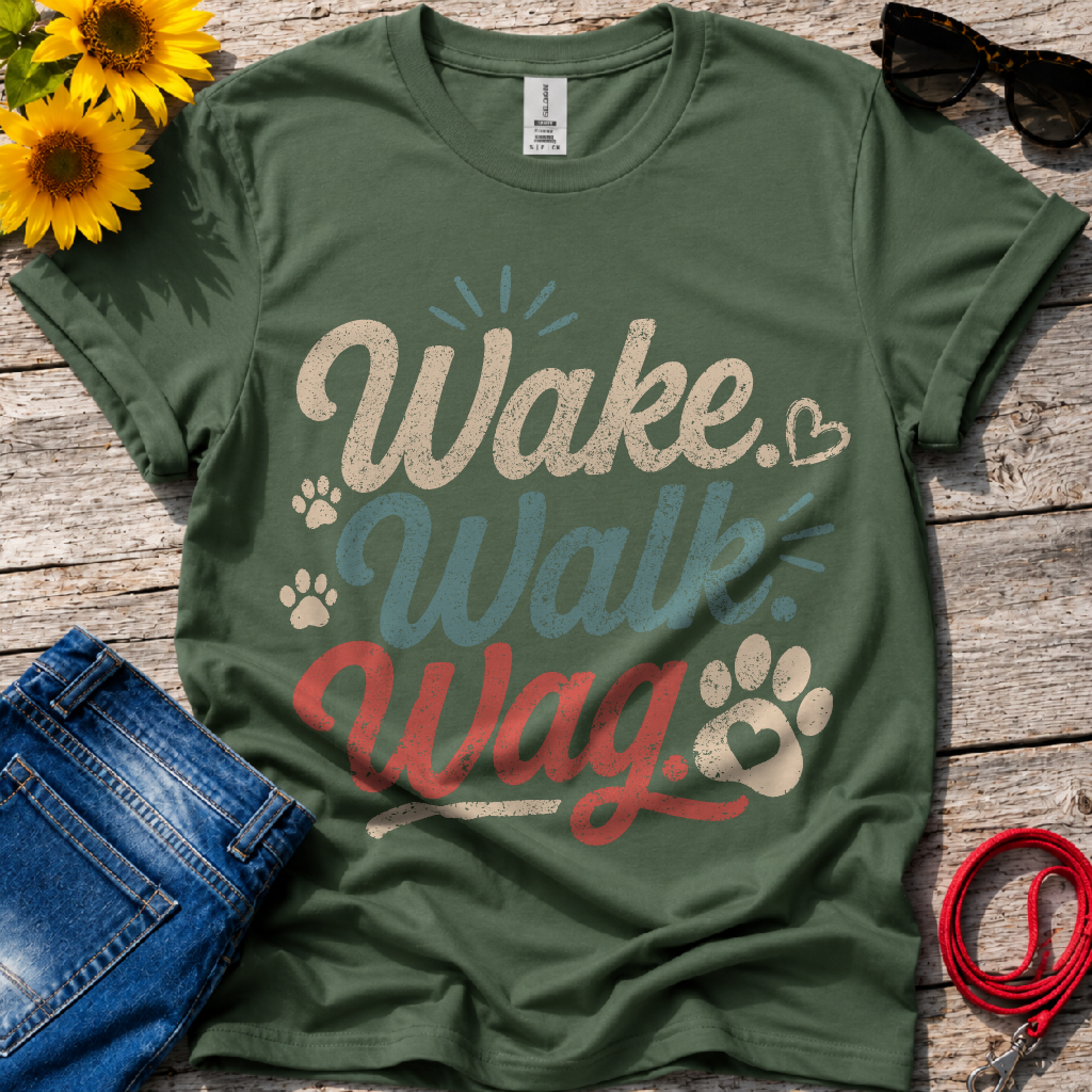 Wake Walk Wag T-Shirt