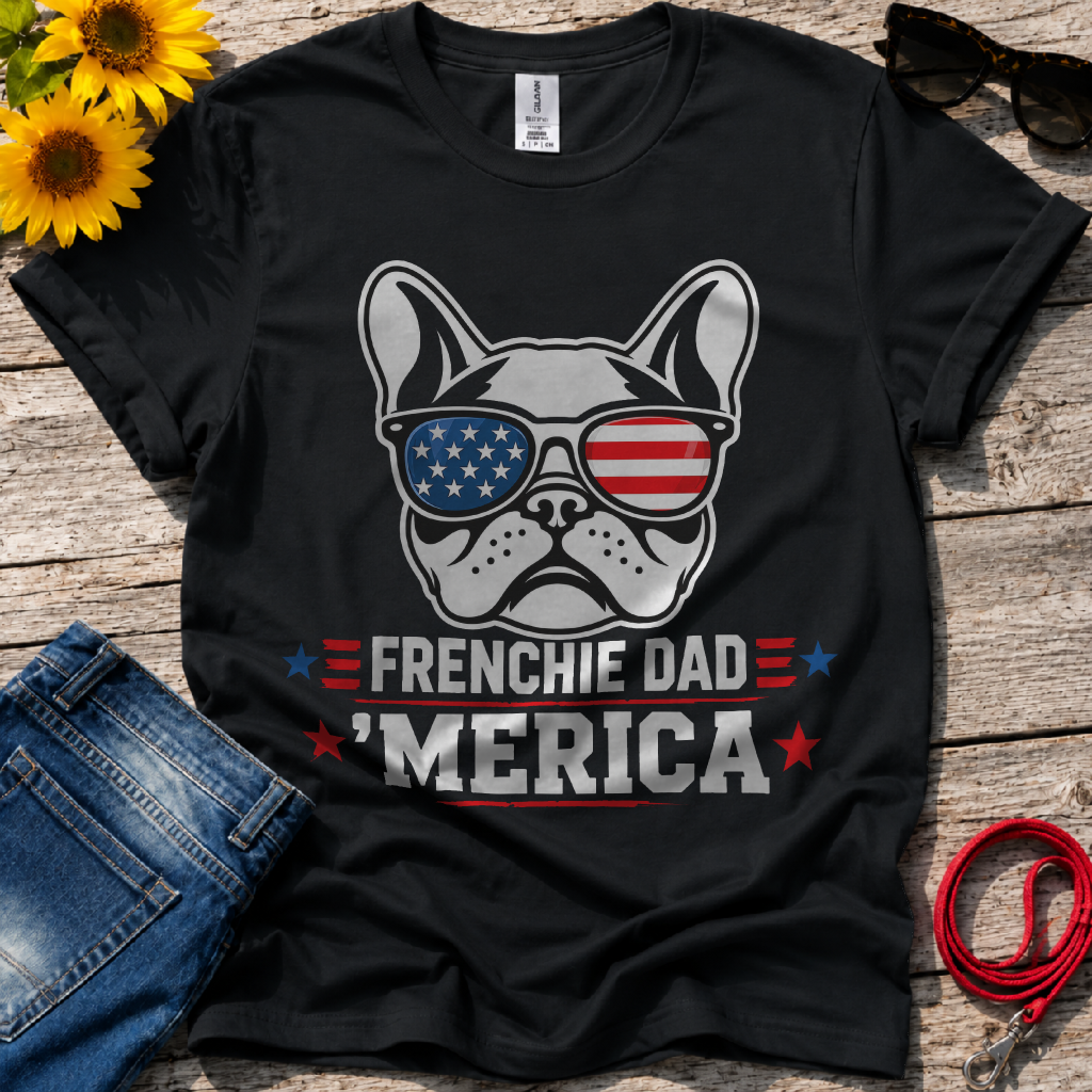 Frenchie American Dad T-Shirt