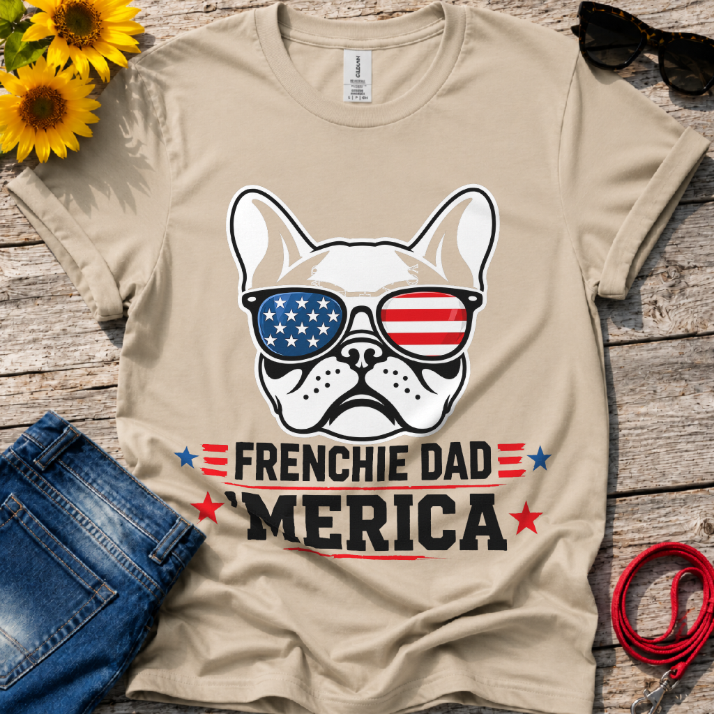 Frenchie American Dad T-Shirt