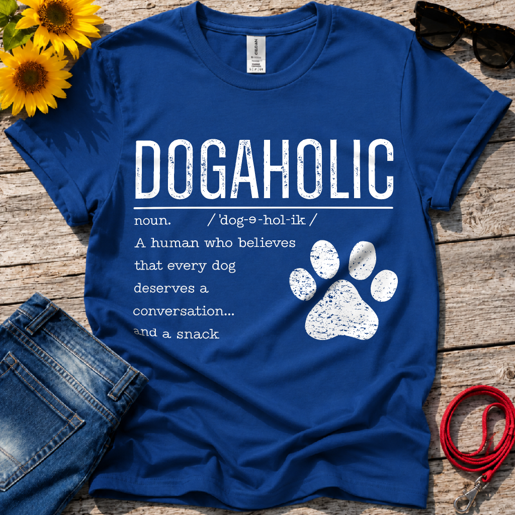 Dogaholic Definition T-Shirt