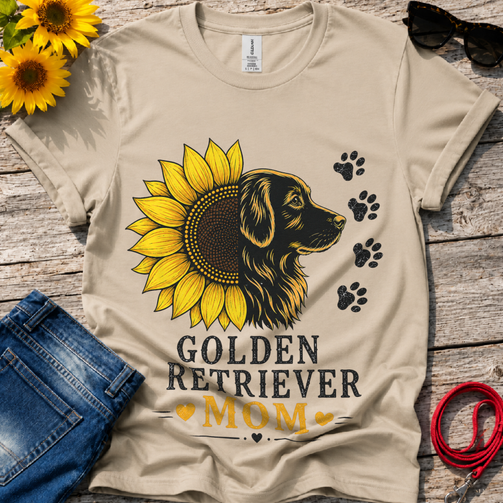 Sunflower Paw Prints T-Shirt