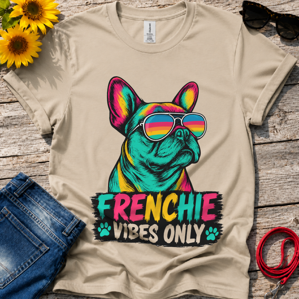 Sunglasses for a Frenchie T-Shirt