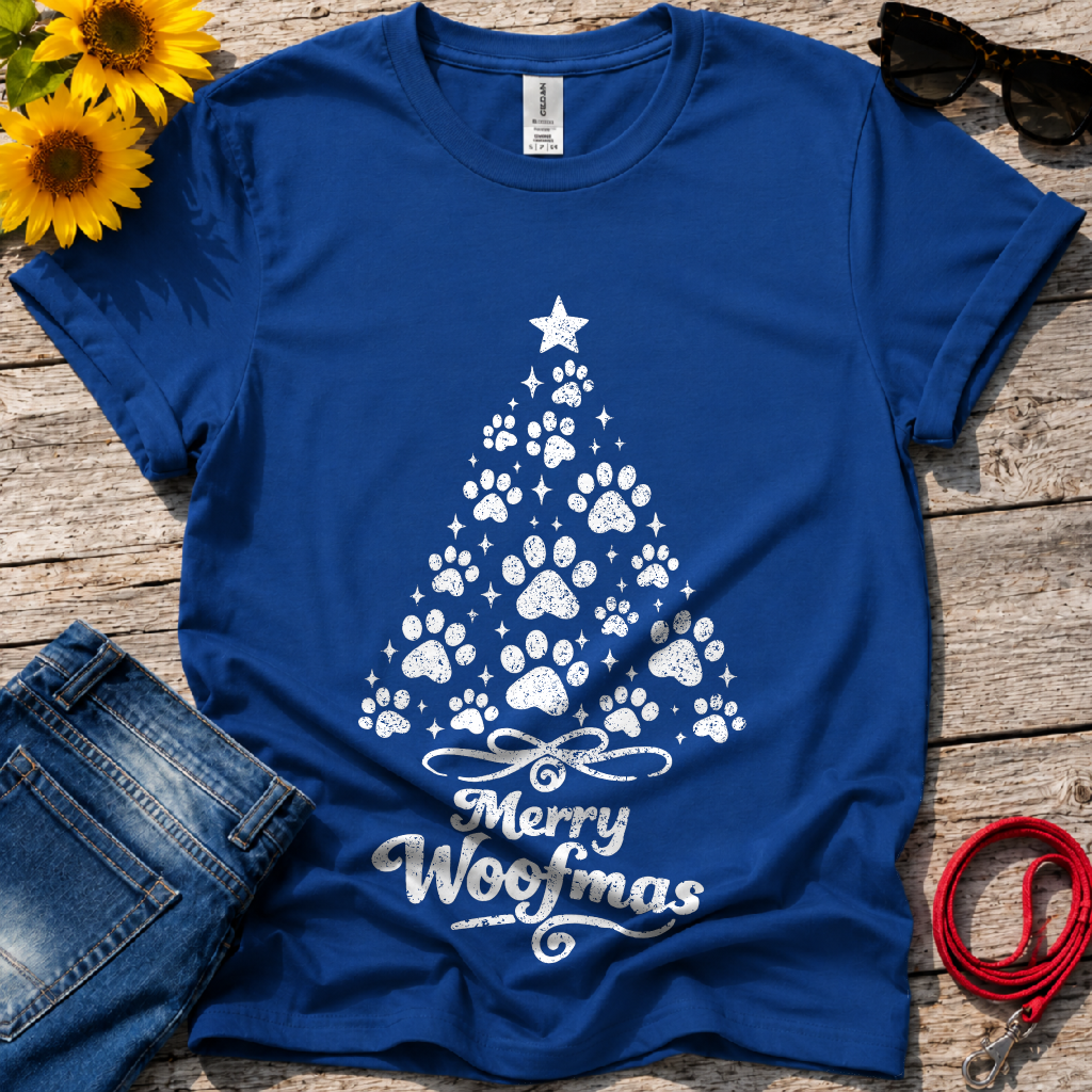 X_Mas Tree Paws T-Shirt