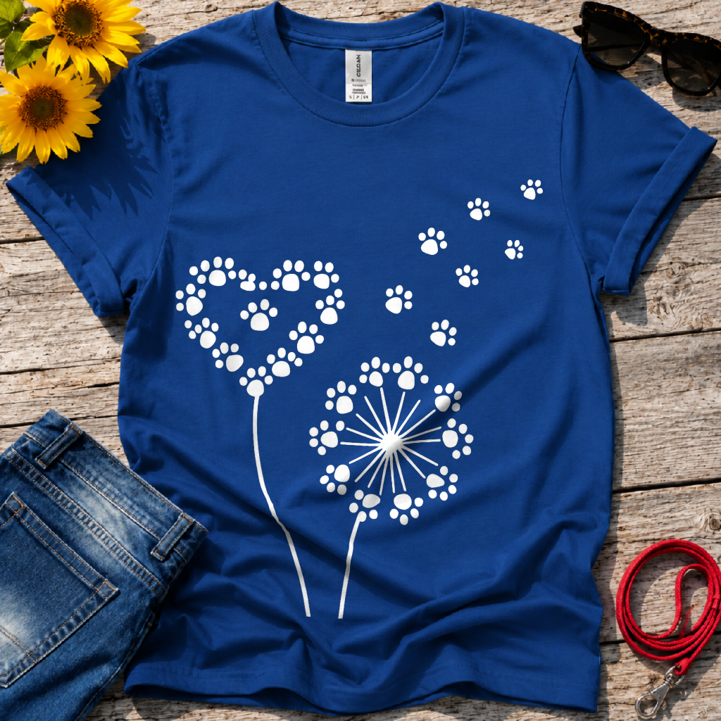 Dandelion Love Paws T-Shirt