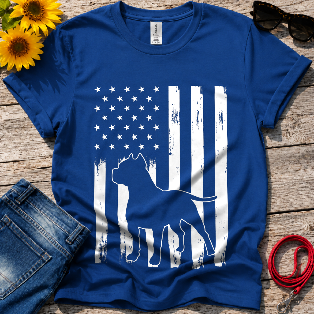 Patriotic Pitbull T-Shirt