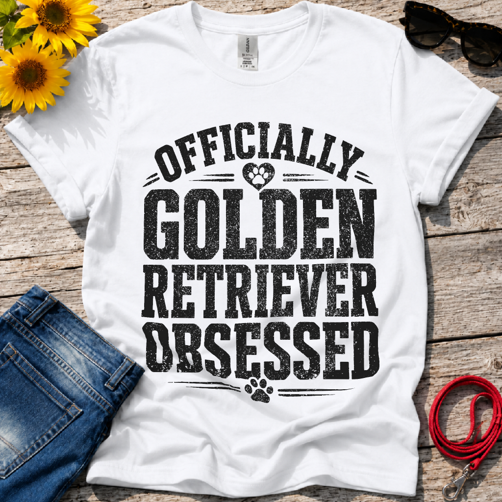 Golden Retriever Obsessed T-Shirt