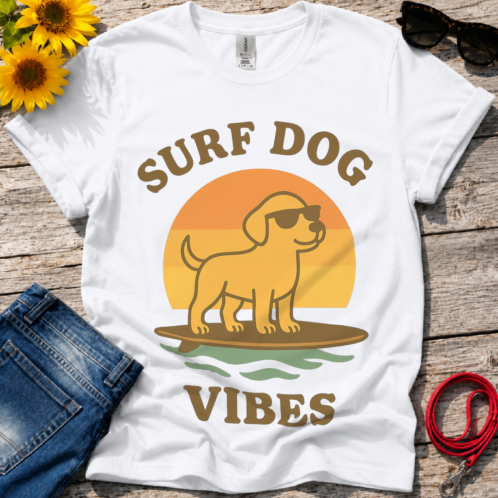 Surf Dog Vibes T-Shirt