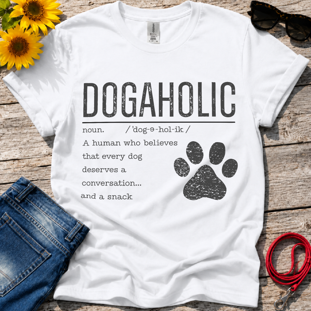 Dogaholic Definition T-Shirt