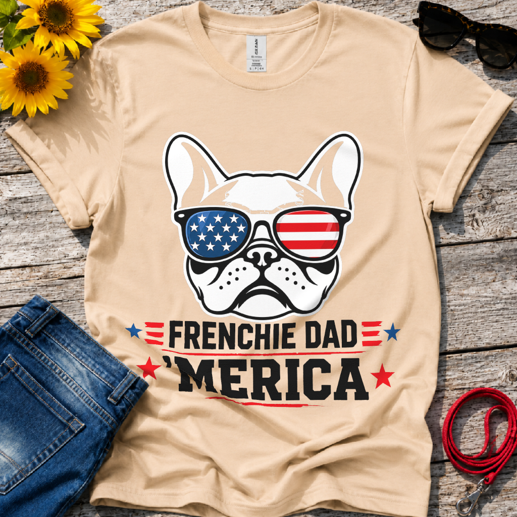 Frenchie American Dad T-Shirt