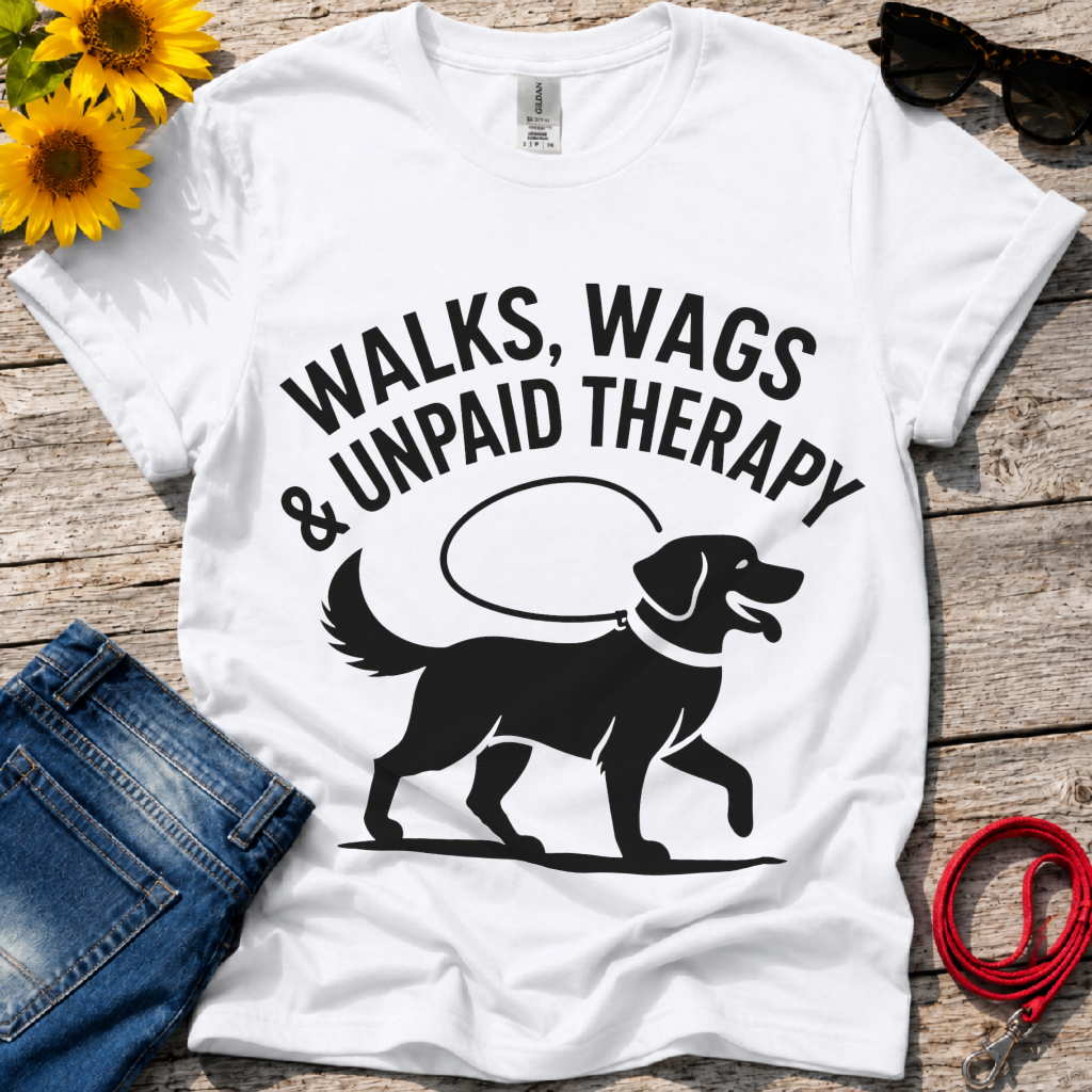 Walks,Wags and Woofs T-Shirt