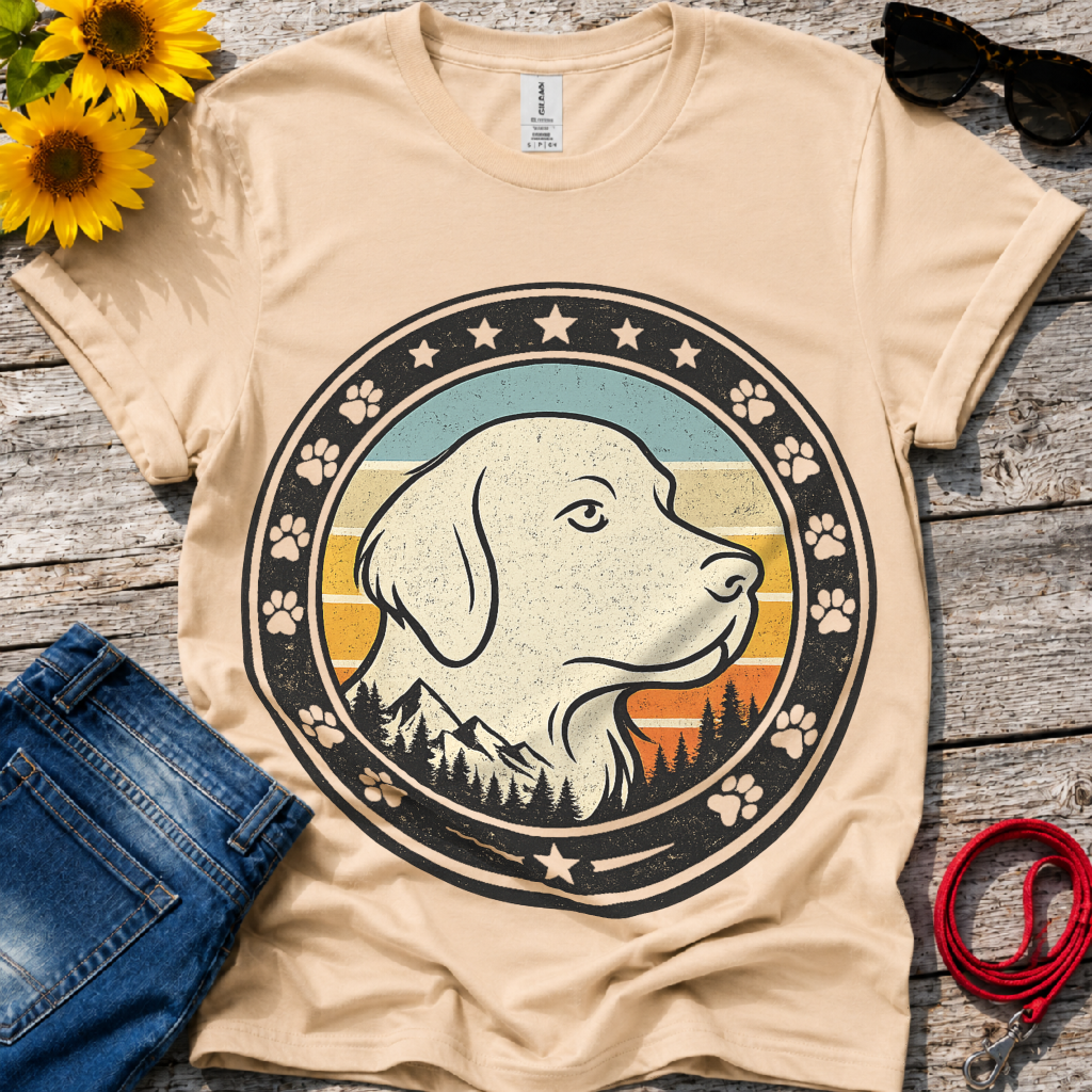Minimalistic Gold Retriever T-Shirt