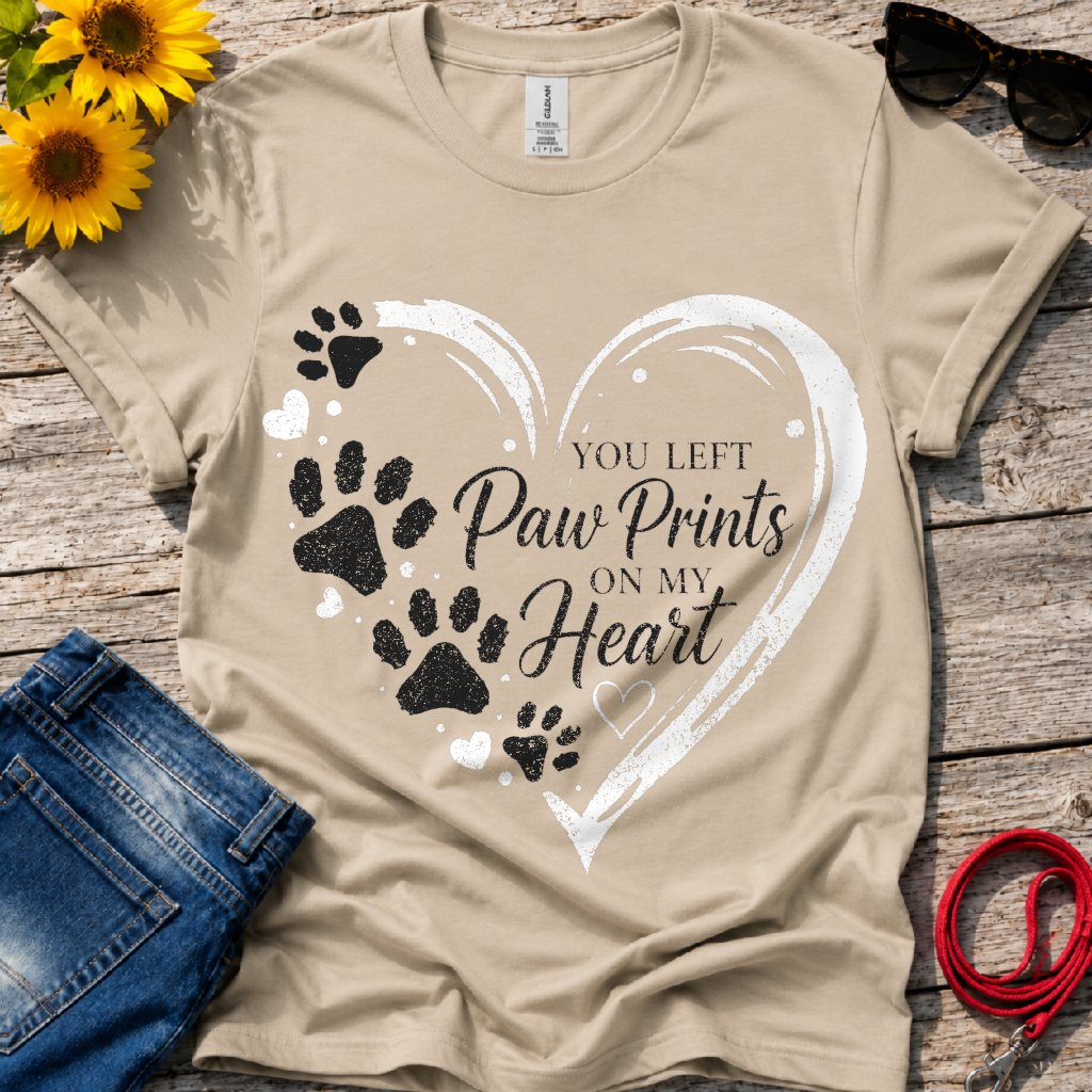 Paw Prints on My Heart T-Shirt