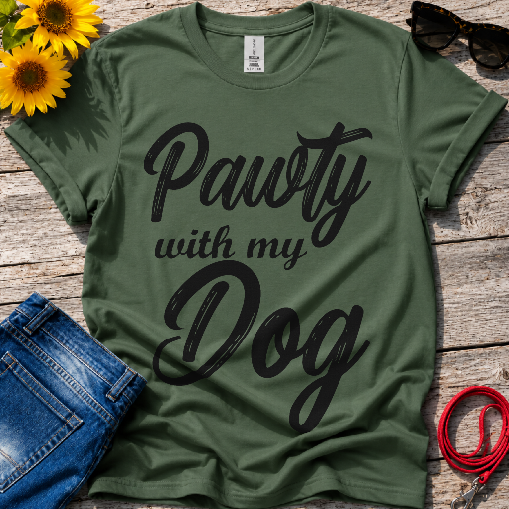 Pawty With my Dog T-Shirt