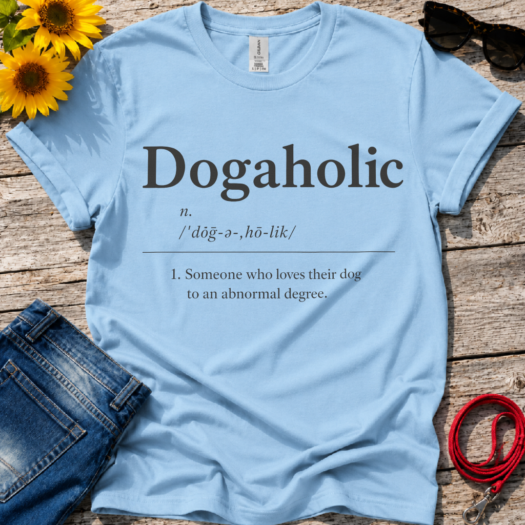 Dogaholic Definition T-Shirt